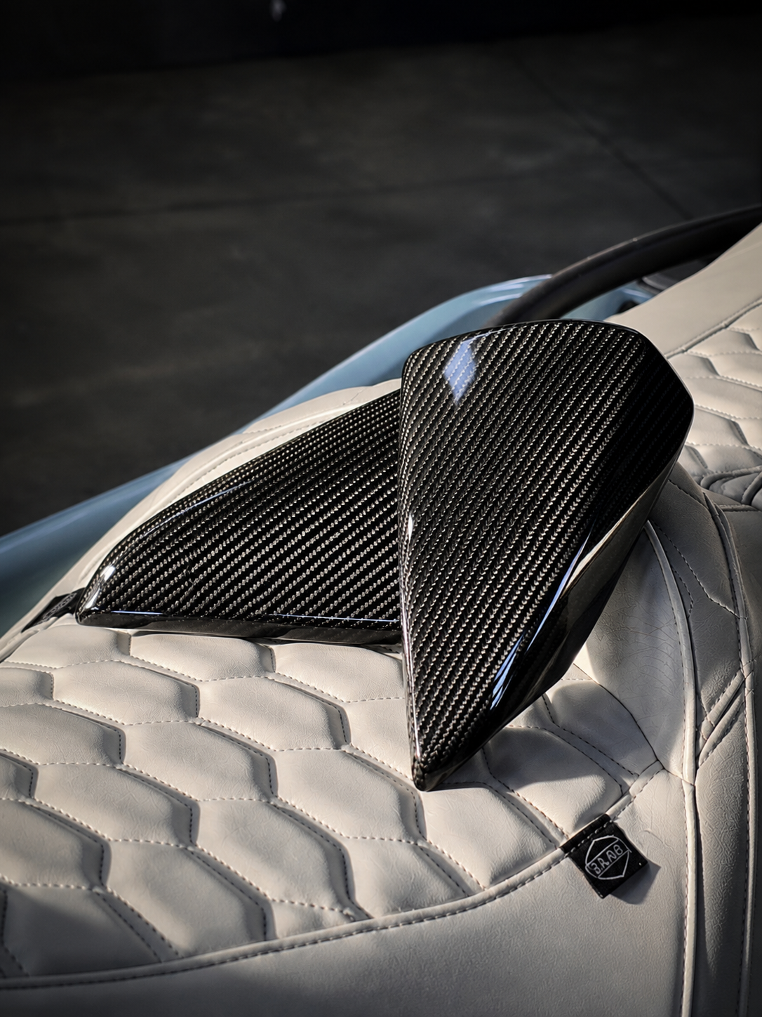 SeaDoo Carbon Mirror Caps Universal (See Fitment Below)